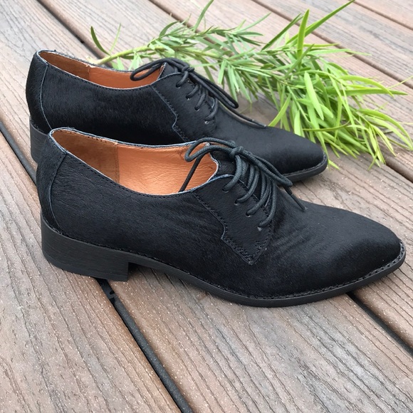 Anthropologie Gee Wawa Pony Hair Oxfords - Picture 6 of 8